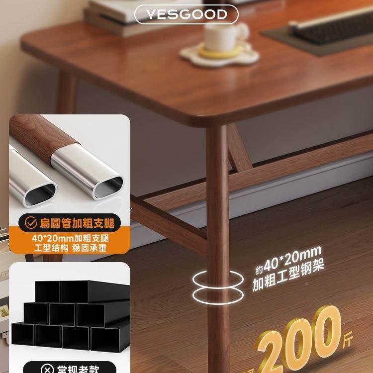 电脑桌台式家用书桌租卧学生学工习写字桌子作台室简CZ-05-胡易出