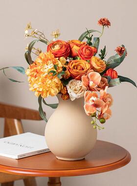 南nszx.ban十字星轻奢高蝴端仿真花摆客厅花束假花件摆设蝶兰餐桌