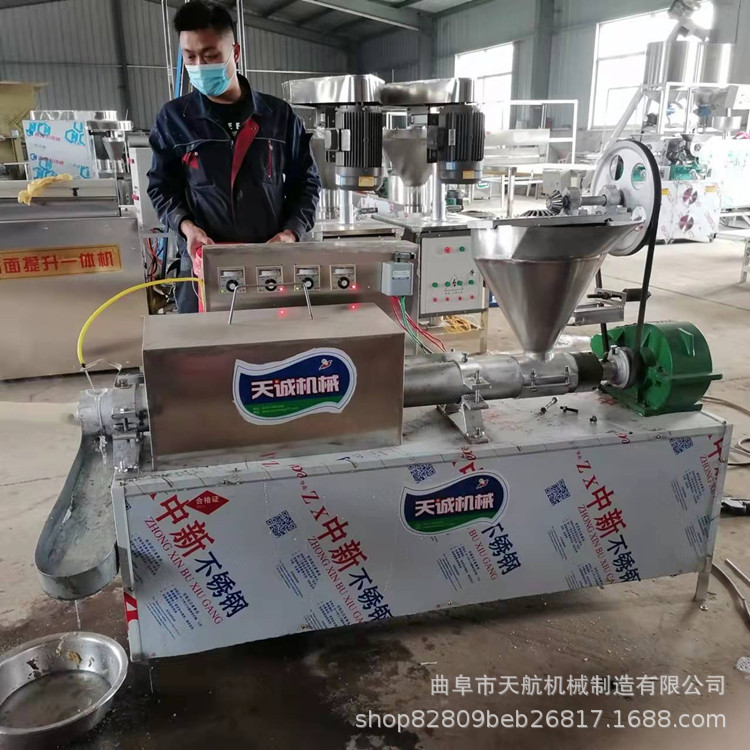 天航自熟牛排豆皮机 自动下料干面皮机 不锈钢面藕机设备