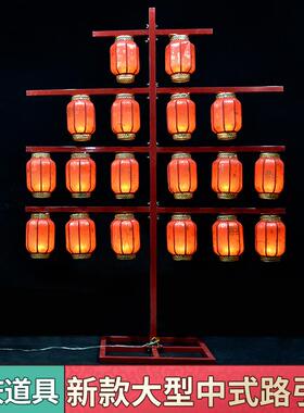 升加粗加厚中式婚庆灯笼路引屏风汉唐婚级礼铁背景艺84233灯宫摆