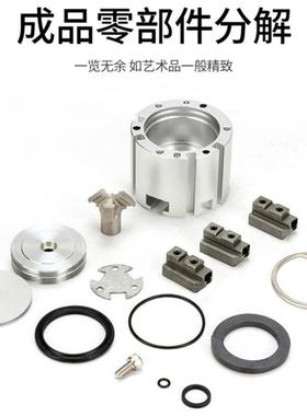 MS3三爪卡盘加夹紧气缸MHS2二HS爪MH4四591爪MHSH3中空长夹具气爪