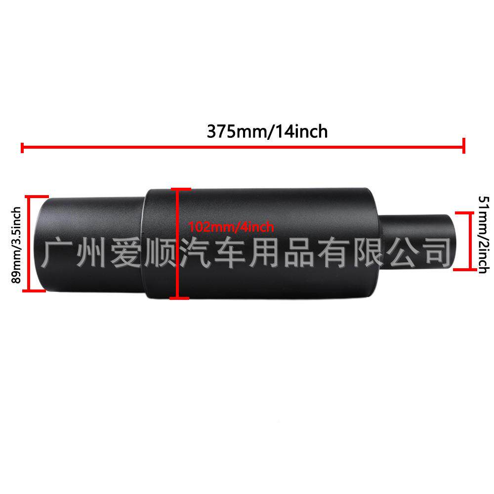 汽排气管工厂车改装不锈钢排气49663管消器2直.5寸直排管磨声砂黑