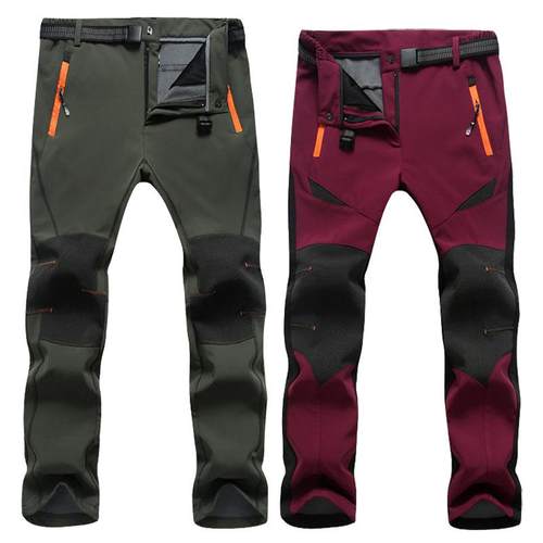 码冲锋裤男女款防水防风大秋冬季户滑外运动登山抓绒加厚B138冲锋