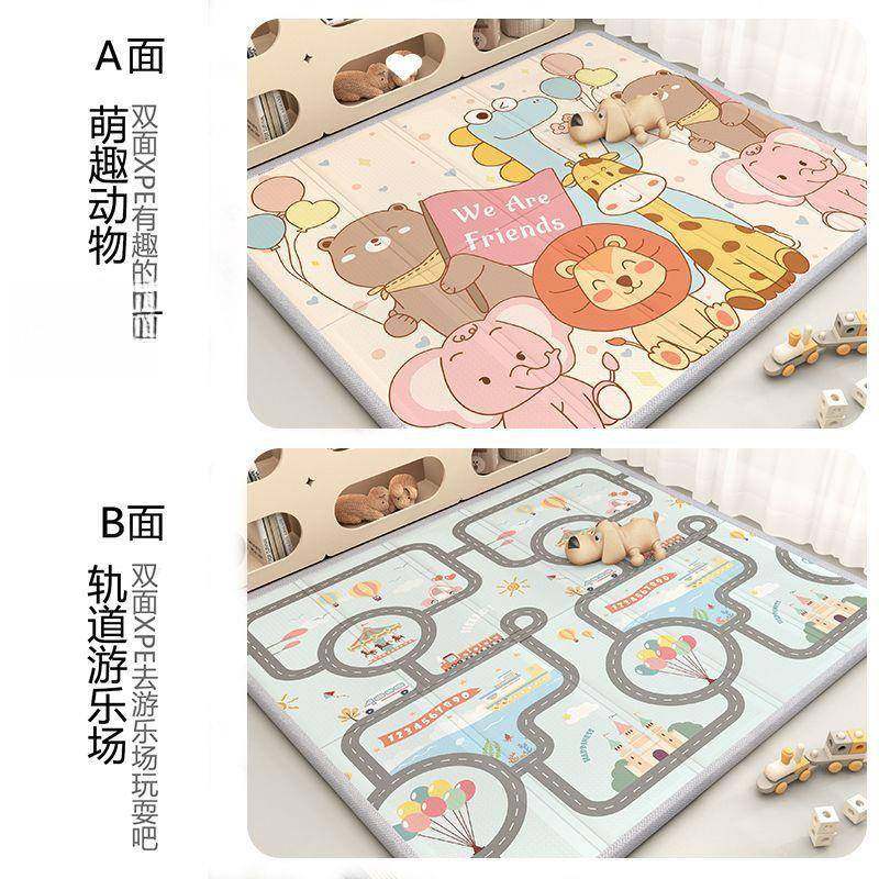 宝宝爬行垫厚客厅可折味地加垫家用卧室婴儿童拼CTR接泡叠沫无爬