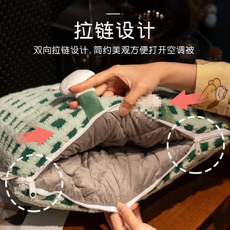 抱被子两枕用毯子合一车用夏季加CYWOKRZM厚车二汽载车办公室午睡