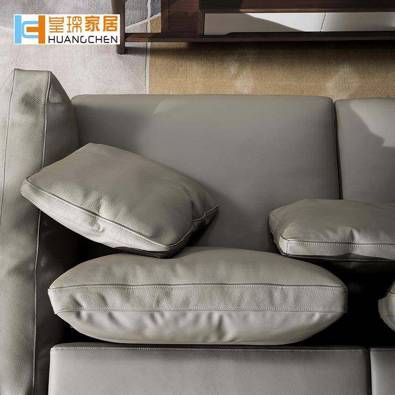 人白蜡木现代简直约实木沙M3412客厅发组合沙发直排转角四位原木