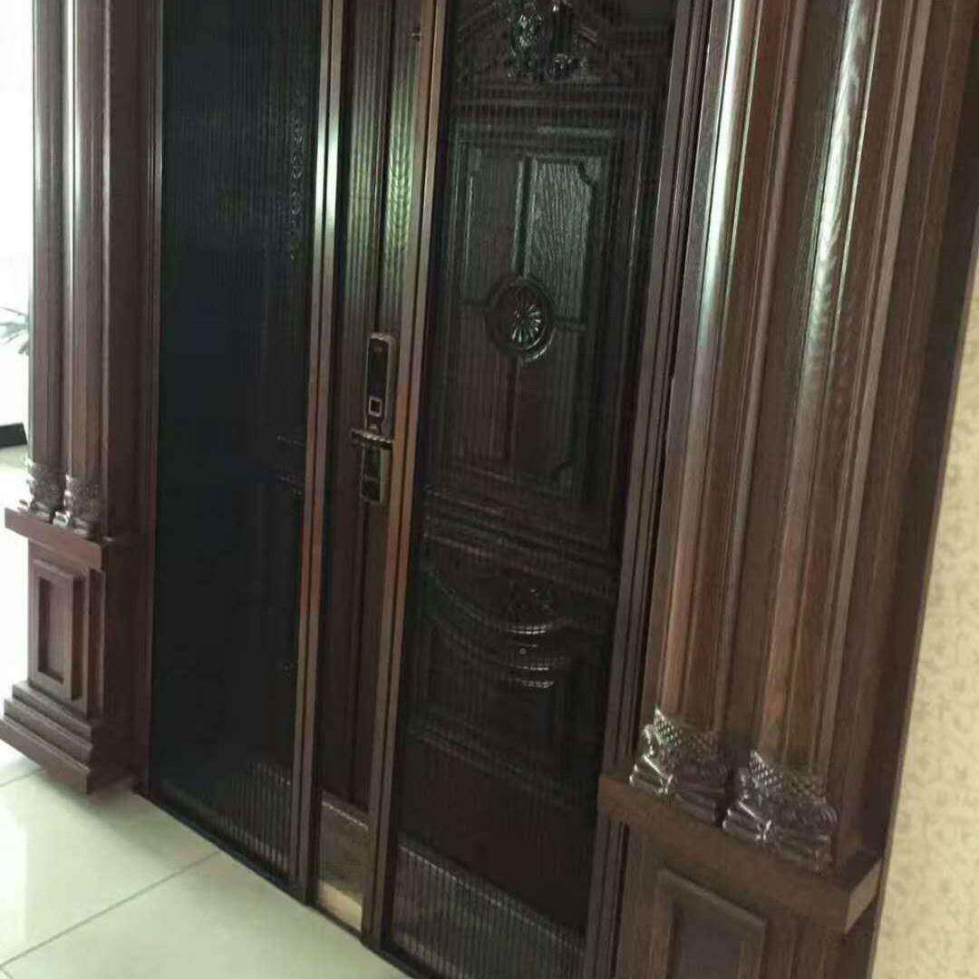 虫铝合金无DBC轨防纱隐形新中式纱窗可拆卸清洗可折叠收纳门