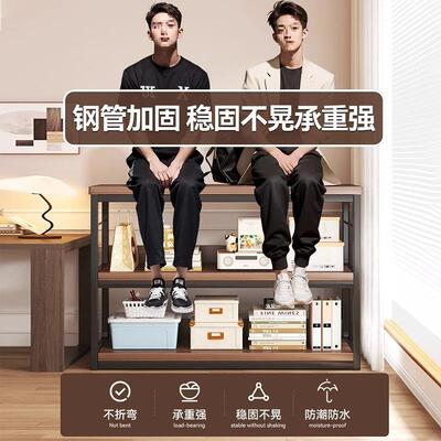 书落地架置物架靠墙多层旁租房柜家用架子窄收纳架VOB书桌网红展