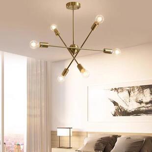 新厅款14237工现代简约客吊灯星灯业卫风枝型吊灯电镀分子灯