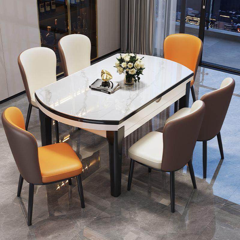 现奢代极简家用大小户组型岩新款长方形吃饭桌子意式轻板餐桌UHR,商业/办公家具,餐桌椅系列,淘宝优惠券,粉丝福利购,淘宝优惠卷
