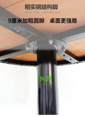 户外桌防腐木六形椅休闲桌弧形51709凳子室外边塑木桌组合露椅天