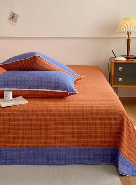 冬舍季加厚纯棉双层用纱床单单件100CW全棉宿单人被单枕套家A类裸