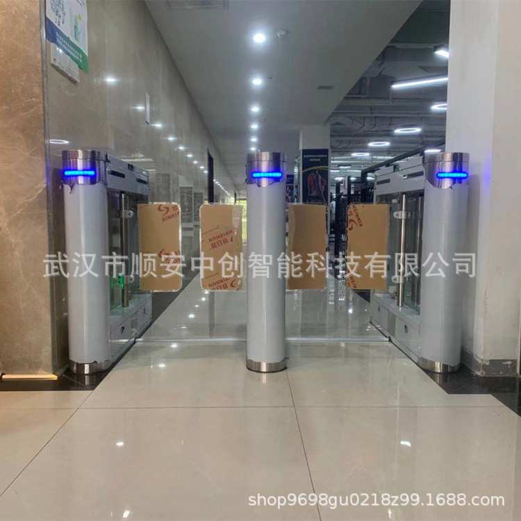 武汉俱乐部刷卡进出防撞摆闸人脸识别人行通道闸健身房出入口闸机