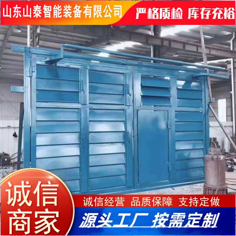 厂家销售百叶窗无压风门 双向密封多规格带百叶窗推拉式调节风门