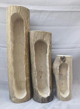 外木头花槽木树户桩庭院长形木槽防腐木花多肉花盆阳台枯PUZ盆箱