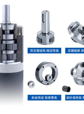 D中大力德电机Z流无刷低压24V速正反RGQ转调传动直行星齿轮减速马