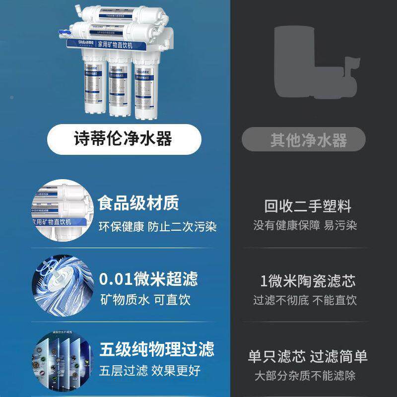 净水器直饮用厨房家五级过母滤机自来水龙头565除水垢净水婴机