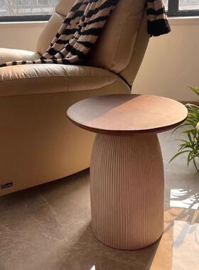 约简术13384边几欧风圆角几卧室造型床头柜咖啡馆户外可艺移北动