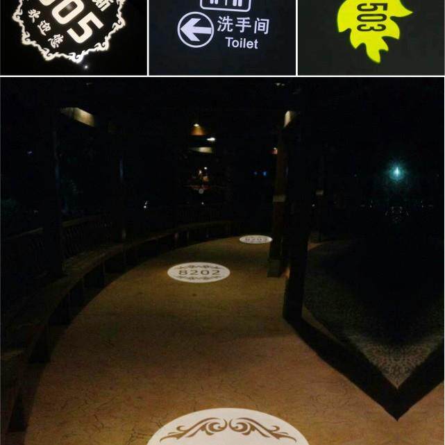 地面告投灯影水灯logo射防30/40/50店铺门头镭射灯旋广转图案文字