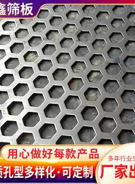 不锈4钢筛板六角形EHO30六角孔冲型不锈钢孔网板过滤穿孔孔洞洞板