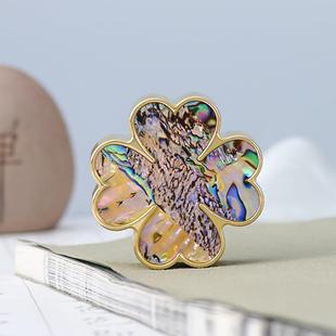 镇纸黄铜彩木纹书镇尺文房贝四313宝镇摆件法绘画纸宣纸压纸定做