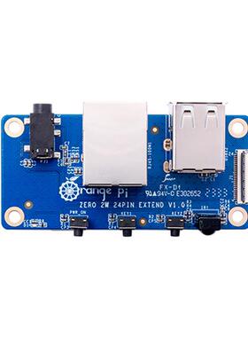 香橙派OrangepiZero2W扩JKI展板24p能in功转接板红外接收以太网
