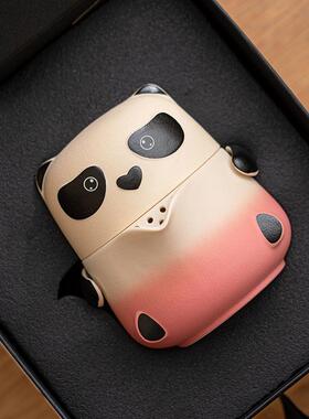 陶外瓷旅行茶具熊猫快客便杯式携一壶两杯户功夫茶具套装礼95742