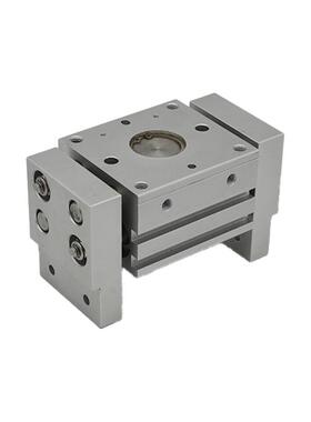 689FT系列金开口夹亚德客型气缸平行H阔宽型夹爪手指铝合可调缓冲