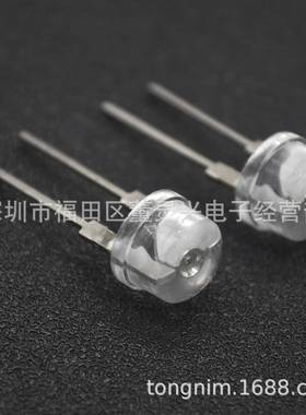 F8草帽蓝色大支架8MM大支架草帽蓝灯LED灯珠0.5W大芯片