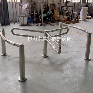 双层单向旋转门十字滚动式栅栏出入口设备超市景区公园单项半高闸