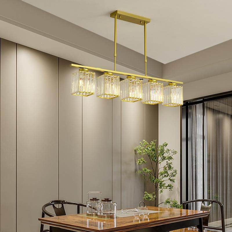 现代创意简约时尚新中式轻奢水晶灯吧台饭厅餐厅桌酒吧卧室吊灯,家装灯饰光源,智能吊灯,淘宝优惠券,粉丝福利购,淘宝优惠卷