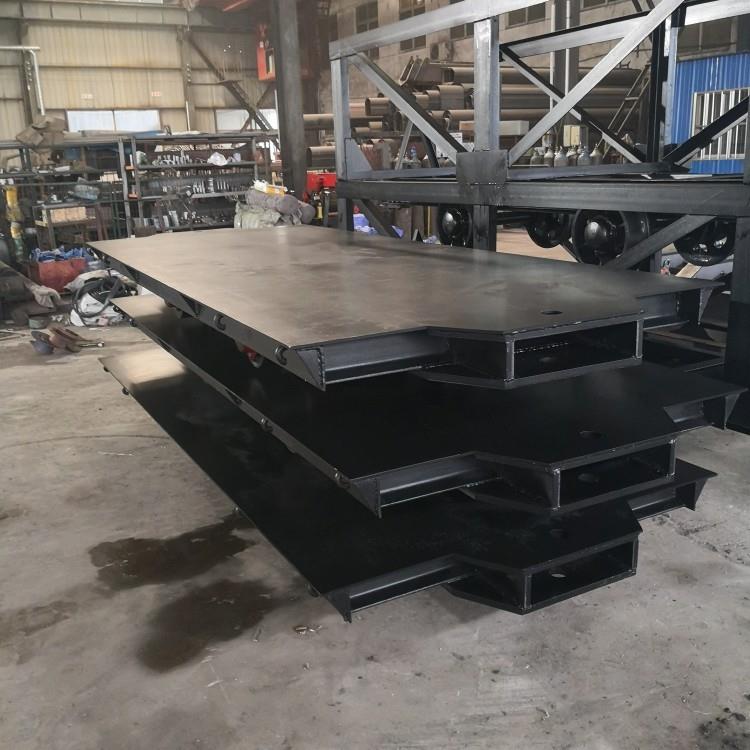 2吨侧卸式矿车矿井巷道运输用材料车多规格运输平板车固定式矿车