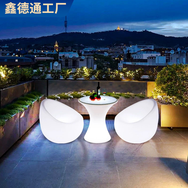 led发光家具酒吧桌椅酒店餐厅凳子KTV夜店休闲吧台卡座沙发球形