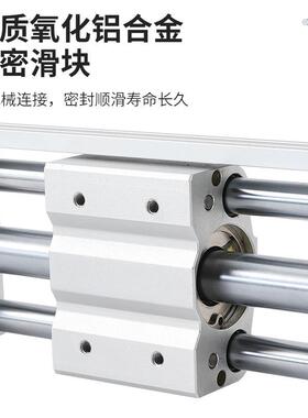 CY1S磁偶式无杆气缸气动滑台CDY1S6/10/15/20/25/32/40长行程导杆