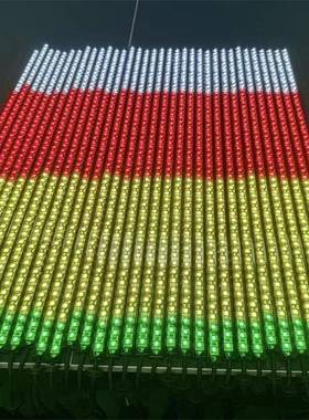 RGBW七彩led硬灯条5050幻彩四合一灯条12v防水黑色灯槽灯带广告灯