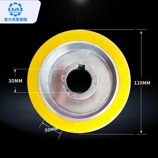木工四面刨送料轮压料胶皮防滑耐腐使用寿命聚氨酯胶轮