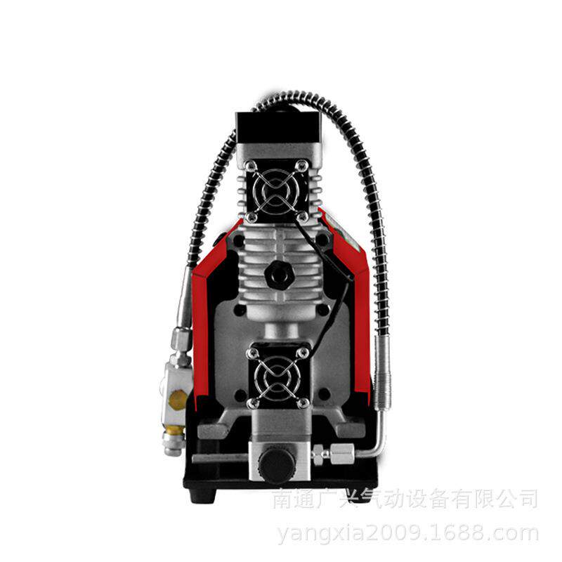 GX-E-CS2320bar直销无油润滑高压2级车载压缩机人性化把手