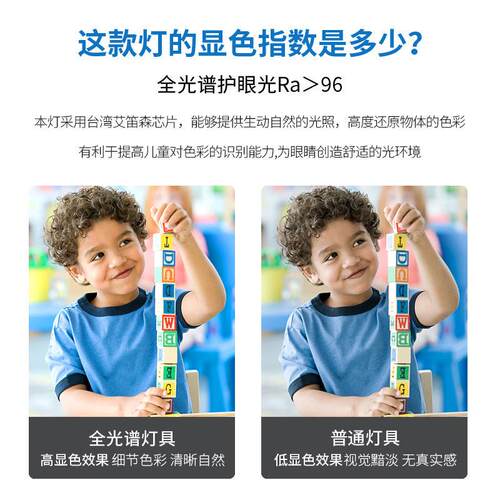 全光谱高显指云朵灯RA97现代创意护眼防蓝光儿童房卧室LED吸顶灯