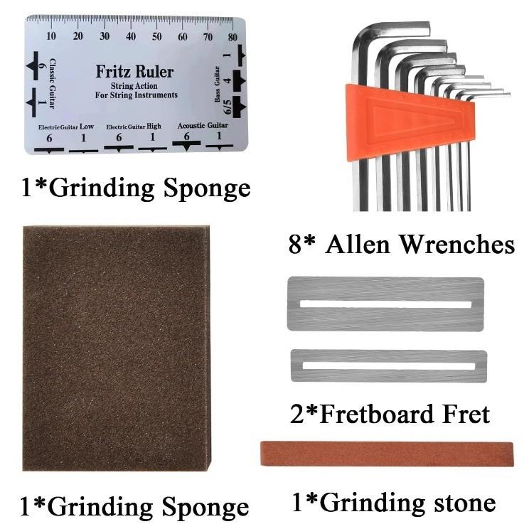 吉他工具包护板套装吉他清洁工具日常护理包换弦指板修理套件