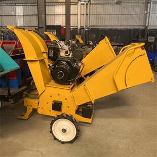 大型木材树枝粉碎机195柴油电启动碎枝机园林果树干湿树叶粉碎机