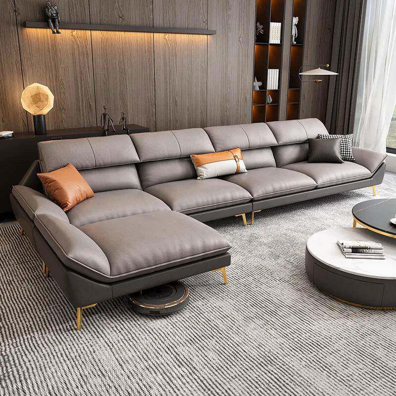 现代轻奢免洗科技布沙发客厅贵妃组合简约大小户型转角布艺乳胶