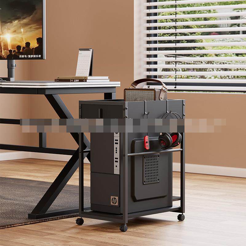 直销办公家用主机架桌面收纳多功能抽屉柜电脑主机收纳架