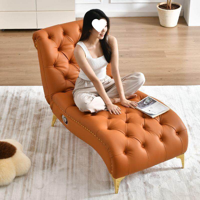 贵妃躺椅阳台家用休闲懒人沙发可躺可睡美式轻奢卧室躺卧客厅椅子