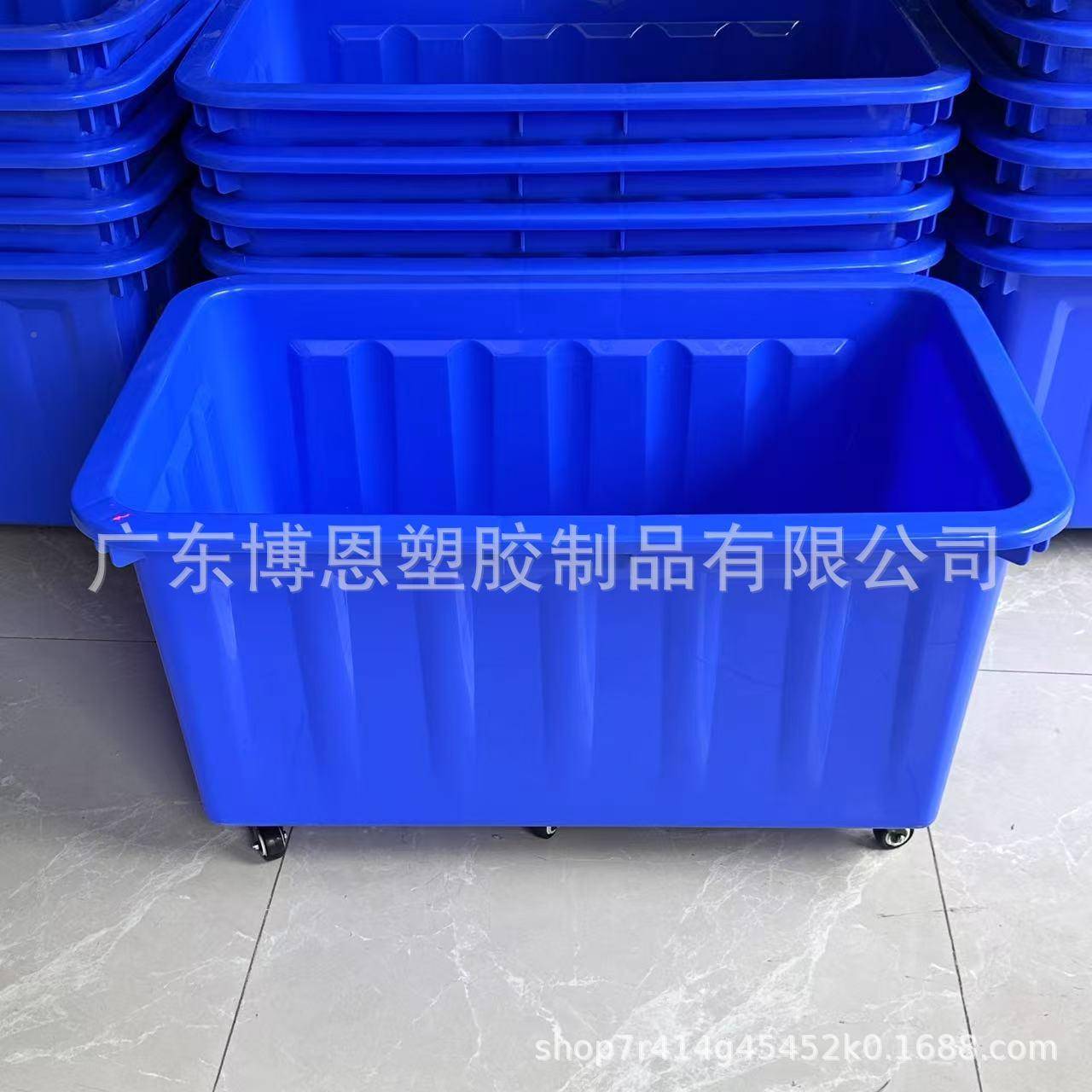 厚1米胶加框带轮周转箱加长塑胶水箱瓷砖带轮周5转筐5602020*1630