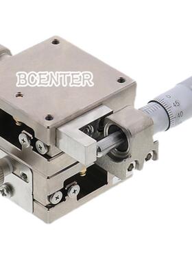 XY轴线性滚珠不锈钢微调滑台XYLBS40/60千分尺驱动位移工台平台