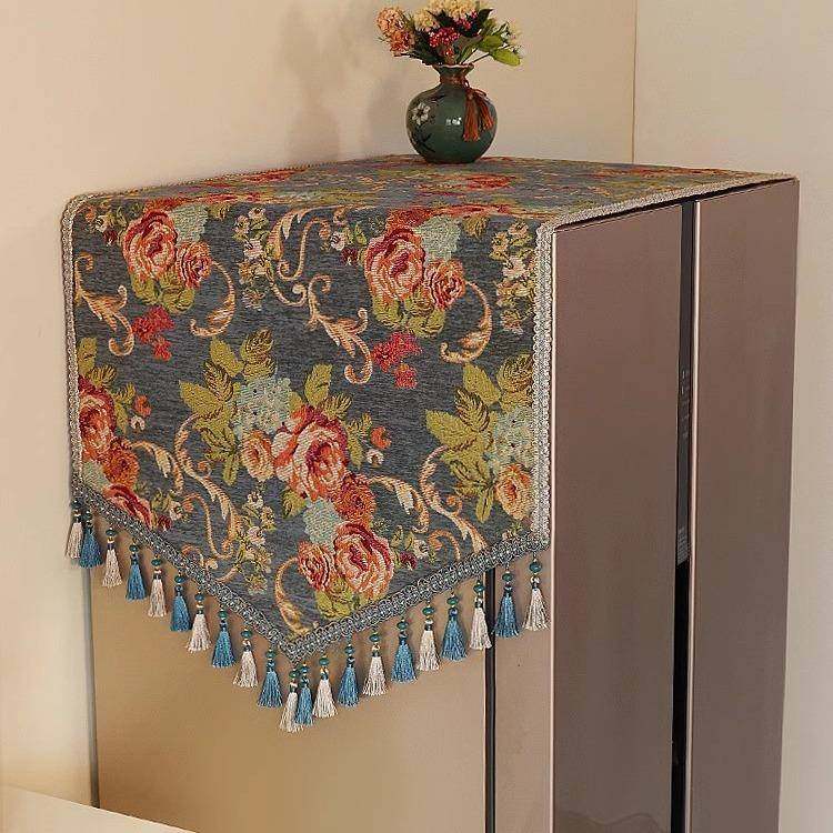 欧式高端冰箱防尘盖布罩巾顶轻奢高档单双开门卡萨帝家用2023新款