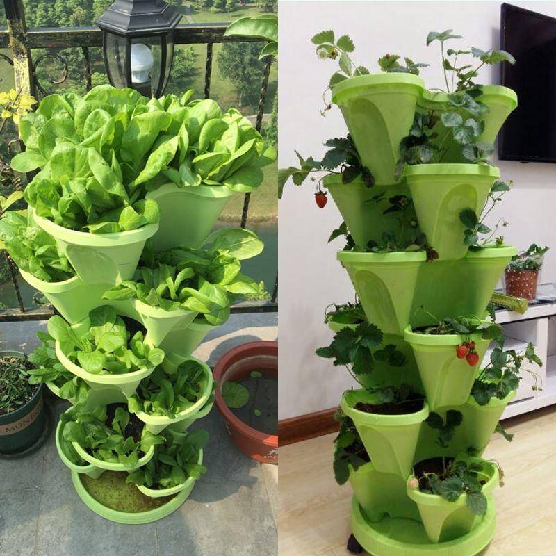 盆栽适合盆草莓盆阳台种种植家庭立体蔬菜多层的家用架子花盆