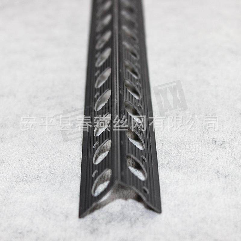 PVC材质黑色阳角线条防撞墙角护角线工程装修塑料角线条2.4米箱装
