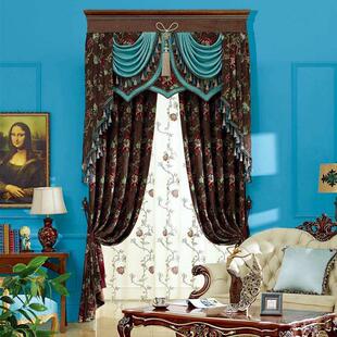 直销雪尼尔窗帘布色织布大提花沙发布靠垫套可零剪刺绣