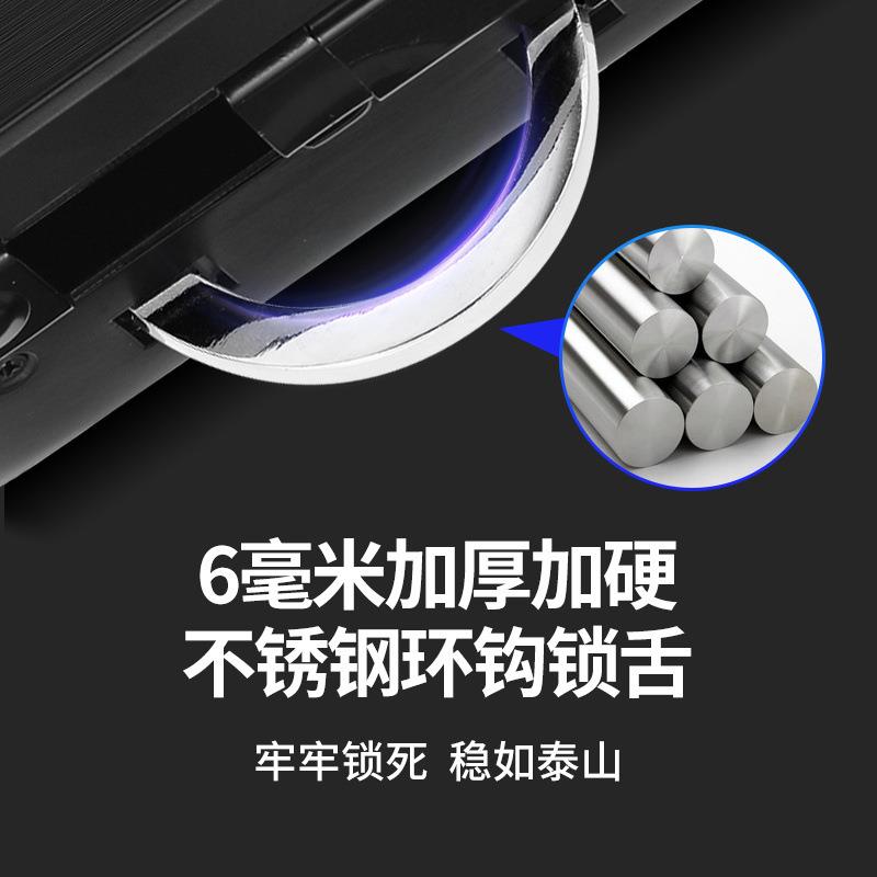 玻璃门密码锁办公室指纹锁单双开门智能门锁免打孔商铺电子门禁锁
